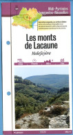 81 Tarn LES MONTS DE LACAUNE Malefayère Midi Pyrénées Fiche Dépliante Randonnées  Balades - Geografía