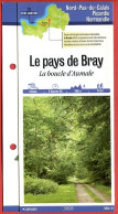 76 Seine Maritime LE PAYS DE BRAY Boucle D'Aumale  Haute Normandie Fiche Dépliante Randonnées  Balades - Géographie