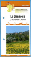 74 Haute Savoie LE GENEVOIS La Boucle Des Convers  Rhone Alpes Fiche Dépliante Randonnées  Balades - Géographie