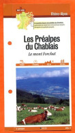 74 Haute Savoie LES PREALPES DU CHABLAIS MONT FORCHAT Vaches Rhone Alpes Fiche Dépliante Randonnées Balades - Aardrijkskunde