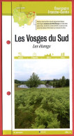 70 Haute Saone LES VOSGES DU SUD Les étangs Franche Comté Fiche Dépliante Randonnées  Balades - Géographie