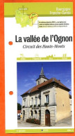 70 Haute Saone LA VALLEE DE L'OGNON CIRCUIT DES HAUTS MONTS  Franche Comté Fiche Dépliante Randonnées  Balades - Géographie