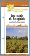 69 Rhone LES MONTS DU BEAUJOLAIS Circuit Des Douglas   Rhone Alpes Fiche Dépliante Randonnées  Balades - Geografía