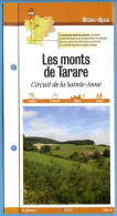 69 Rhone LES MONTS DE TARARE Circuit De La Sainte Anne  Rhone Alpes Fiche Dépliante Randonnées  Balades - Geografia