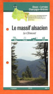 67 Bas Rhin LE MASSIF ALSACIEN LE CLIMONT  Alsace Fiche Dépliante Randonnées  Balades - Aardrijkskunde