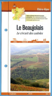 69 Rhone LE BEAUJOLAIS Circuit Des Cadoles  Rhone Alpes Fiche Dépliante Randonnées  Balades - Aardrijkskunde