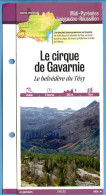 65 Hautes Pyrénées LE CIRQUE DE GAVARNIE Belvédère Du Tésy Midi Pyrénées Fiche Dépliante Randonnées  Balades - Geografía