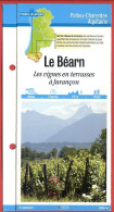64 Pyrénées Atlantiques LE BEARN Vignes En Terrasses à Jurançon Aquitaine Fiche Dépliante Randonnées  Balades - Aardrijkskunde