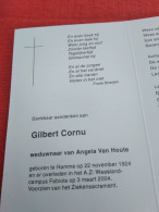 Doodsprentje Gilbert Cornu / Hamme 22/11/1924 - 3/3/2004 ( Angela Van Houte ) - Religione & Esoterismo