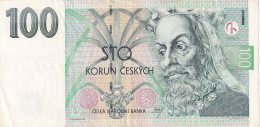 BILLETE DE LA REPUBLICA CHECA DE 100 KORUN DEL AÑO 1997 (BANKNOTE) - Tschechien