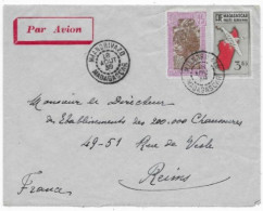 MADAGASCAR Dispersion D'une Collection D'oblitération Lettre PAR AVION Timbre Càd MIANDRIVAZO 1939 Bon Bureau - Storia Postale