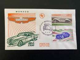 Enveloppe 1er Jour "DELAHAYE 135M - CISITALIA" 12/11/1975 - 1025/1026 - MONACO - Automobiles - FDC