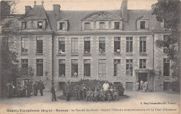 RENNES - Guerre 1914-17 - Faculté De Droit - Hôpitel Militaire Complémentaire N° 41 Cour D'Honeur - Rennes