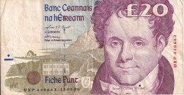 BILLETE DE IRLANDA DE 20 POUNDS DEL AÑO 1999 (BANKNOTE) - Irlande