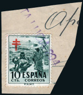 Lérida - Edi O 1104 - Fragmento Mat Lineal "Santa Lucia. 294" - Used Stamps