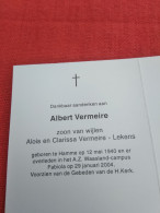 Doodsprentje Albert Vermeire / Hamme 12/5/1940 - 29/1/2004 ( Z.v. Alois Vermeire En Clarissa Lekens ) - Religion & Esotérisme