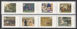 2022 Finland Art Paintings Complete Strip Of 8 Folded Once MNH @ BELOW FACE VALUE - Unused Stamps