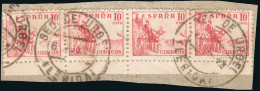 Lérida - Edi O 917 Tira 4 - Fragmento Mat "Seo De Urgel" - Used Stamps