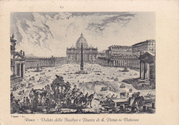 Roma, Veduta Della Basilica E Piazza Di Pietro In Vaticano - Eglises