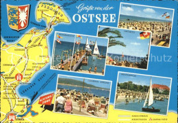 71961179 Scharbeutz Ostseebad Groemitz Dahme Travemuende Landkarte  Scharbeutz - Scharbeutz