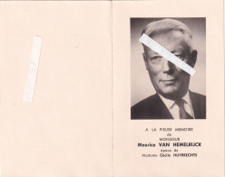 Maurice Van Hemelrijck : Schaarbeek 1901 -  Molembeek St Jean 1964  Senator - President Boerenbond - Images Religieuses