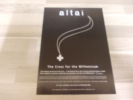 2 X Reclame Advertentie Uit Oud Tijdschrift 2000 - Altai - The Cross Fir The Millennium - Publicités
