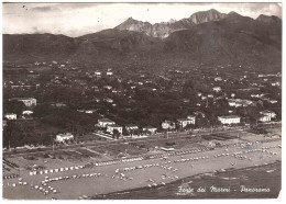 CARTOLINA FORTE DEI MARMI CON ANNULLO TARGHETTA MARE SPIAGGIA PINETA - Lucca