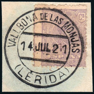 Lérida - Edi O 290 - Fragmento Mat "Vallbona De Las Monjas" - Used Stamps