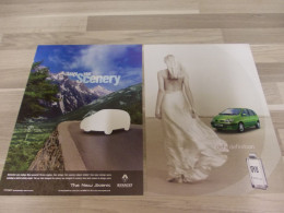 Dubbele Reclame Advertentie Uit Oud Tijdschrift 2000 - Renault The New Scenic + Defy Definition O.YU Parfum - Advertising