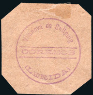 Lérida - Fragmento Mat "Vilanova De Bellpuig" Fechador Modificado - Used Stamps