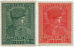 67130 MNH YUGOSLAVIA 1933 60 ANIVERSARIO DE LOS SOKOLS - Vorphilatelie