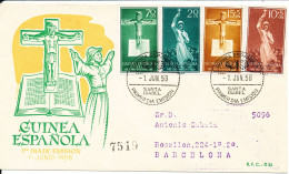 Spain Spanish Guinea FDC 1-6-1958 With Cachet - Spaans-Guinea