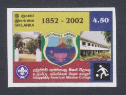 Sri Lanka Ceylon 2002 MNH Imperf Proof, Udupiddy American Mission College, Education, Knowledge - Sri Lanka (Ceylon) (1948-...)
