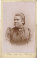 DE269  --  DEUTSCHLAND --  BAMBERG  -  CABINET PHOTO, CDV  --  LADY  -  FOTO:  BERNH. HAAF.  -  10,2  Cm  X 6,2 - Oud (voor 1900)