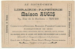 TOURS - Carte Publicitaire, Maison AUGIS, Librairie Papeterie - Tours