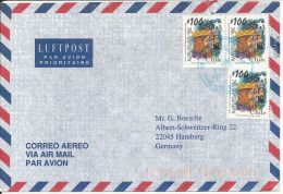 Chile Air Mail Cover Sent To Germany 17-1-1997 - Chile