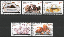 Bulgaria 1995 - Mi 4190/95 - YT 3635/39 ( Minerals ) - Usados
