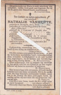 Nathalie Vanhijfte :  Drongen 1841 - Begijnhof St Amandsberg 1893  (  Begijntje ) - Devotion Images
