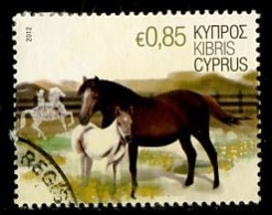 Chypre - Zypern - Cyprus 2012 Y&T N°1239 - Michel N°1229 (o) - 0,85€ Chevaux - Used Stamps