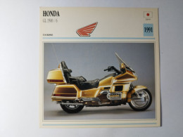 HONDA GL 1500 / 6 1991 Japon Fiche Technique Moto - Sport