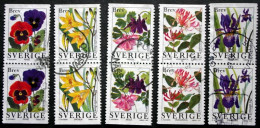 Sweden 1997 FLOWERS  MiNr. 1996-2000 DO/DU   (o ) ( Lot  I 558) - Used Stamps