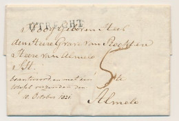 UTRECHT - Almelo 1821 - Lakzegel - ...-1852 Préphilatélie