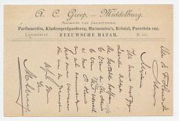 Firma Briefkaart Middelburg 1896 - Zeeuwsche Bazar - Non Classificati