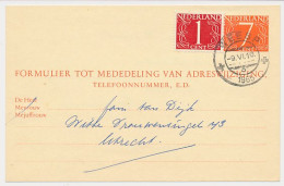 Verhuiskaart G. 30 Weesp - Utrecht 1965 - Interi Postali