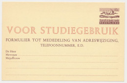 Verhuiskaart G. 34 S - STUDIEGEBRUIK - Entiers Postaux