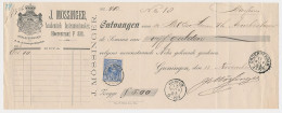 Em. 1891 Groningen - Onderdendam - Warfum - Kwitantie - Unclassified