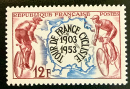 1953 FRANCE N 955 - TOUR DE FRANCE CYCLISTE 1903 - 1953 - NEUF** - Ongebruikt