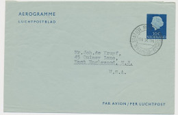 Luchtpostblad G. 10 Amsterdam - Englewood USA 1958 - Interi Postali