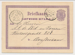 Briefkaart G. 2 Utrecht - Amsterdam 1877 - Interi Postali