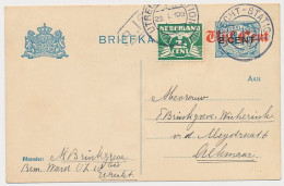 Briefkaart G. 118 A I / Bijfrankering Utrecht - Alkmaar 1926 - Interi Postali